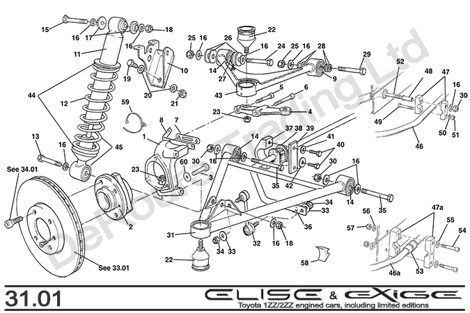 Front Suspension, Incl. Hubs